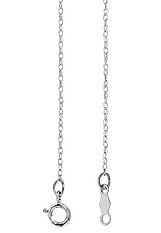 small outstanding rope chain white gold baby necklace